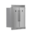Forno Rizzuto 56-Inch Convertible Refrigerator/Freezer Set, 27.6 cu.ft Total Capacity, Decorative Grill, ENERGY STAR Certified