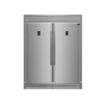 Forno Rizzuto 56-Inch Convertible Refrigerator/Freezer Set, 27.6 cu.ft Total Capacity, Decorative Grill, ENERGY STAR Certified