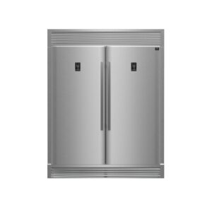 Forno Rizzuto 56-Inch Convertible Refrigerator/Freezer Set, 27.6 cu.ft Total Capacity, Decorative Grill, ENERGY STAR Certified