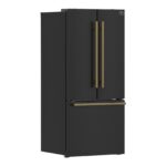ProductForno Gallipoli Espresso 30-Inch Black French Door Refrigerator, Bottom Freezer, 17.5 Cu. Ft.