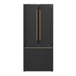 ProductForno Gallipoli Espresso 30-Inch Black French Door Refrigerator, Bottom Freezer, 17.5 Cu. Ft.