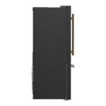 ProductForno Gallipoli Espresso 30-Inch Black French Door Refrigerator, Bottom Freezer, 17.5 Cu. Ft.