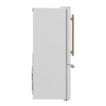 Forno Gallipoli Espresso 30-Inch White French Door Refrigerator, Bottom Freezer, 17.5 Cu. Ft.