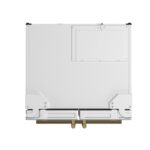 Forno Gallipoli Espresso 30-Inch White French Door Refrigerator, Bottom Freezer, 17.5 Cu. Ft.