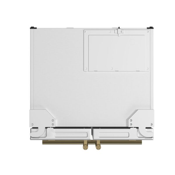 Forno Gallipoli Espresso 30-Inch White French Door Refrigerator, Bottom Freezer, 17.5 Cu. Ft.