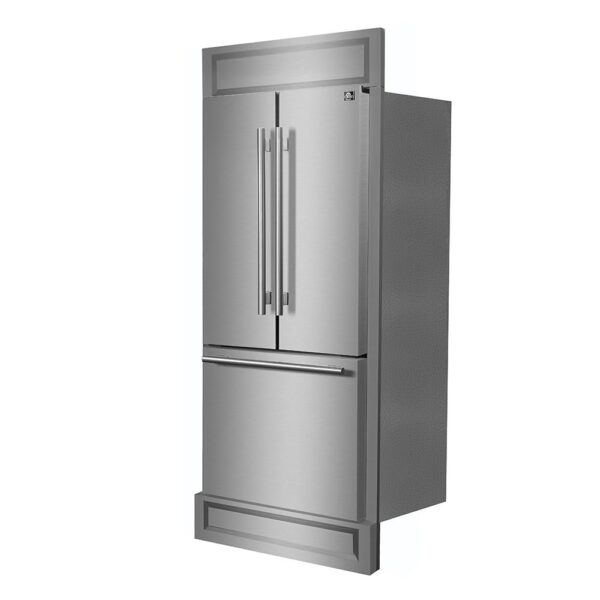 ProductForno Gallipoli 30-Inch French Door Refrigerator, 17.5 cu.ft Capacity