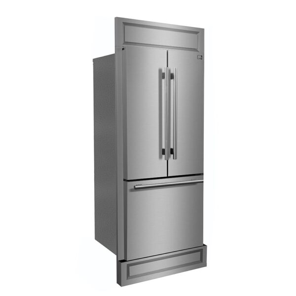 ProductForno Gallipoli 30-Inch French Door Refrigerator, 17.5 cu.ft Capacity