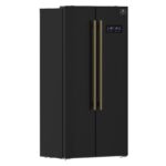 Forno Salerno Espresso 33-Inch Black Side-by-Side Refrigerator, 15.6 Cu. Ft