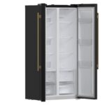 Forno Salerno Espresso 33-Inch Black Side-by-Side Refrigerator, 15.6 Cu. Ft