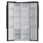 Forno Salerno Espresso 33-Inch Black Side-by-Side Refrigerator, 15.6 Cu. Ft
