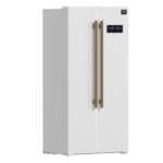 Forno Salerno Espresso 33-Inch White Side-by-Side Refrigerator, 15.6 Cu. Ft.