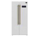 Forno Salerno Espresso 33-Inch White Side-by-Side Refrigerator, 15.6 Cu. Ft.