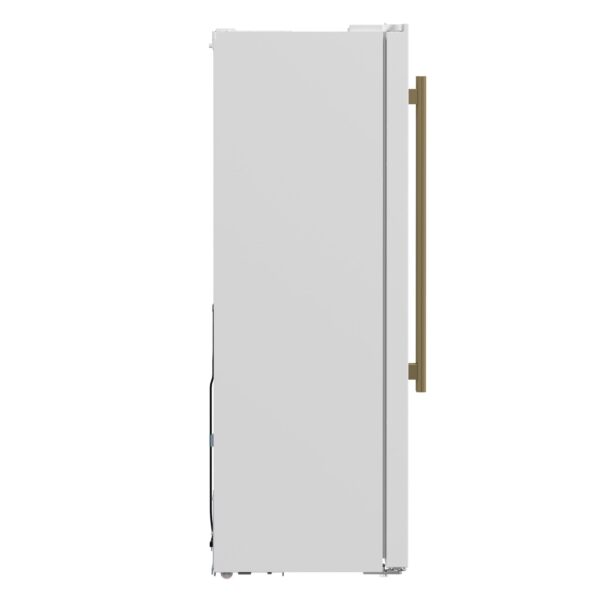 Forno Salerno Espresso 33-Inch White Side-by-Side Refrigerator, 15.6 Cu. Ft.