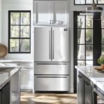 Forno Moena 36-Inch French Door Refrigerator, 19.2 cu.ft, Counter Depth, Ice Maker