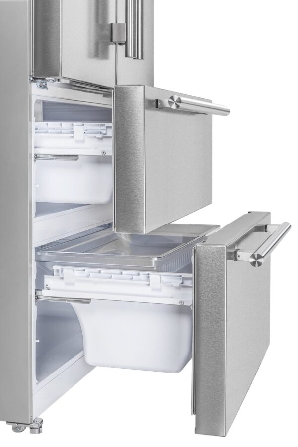 Forno Moena 36-Inch French Door Refrigerator, 19.2 cu.ft, Counter Depth, Ice Maker