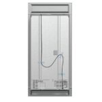 Forno Moena 40-Inch French Door Refrigerator, Stainless Steel, 19.2 cu.ft, Modern Decorative Grill, ENERGY STAR Certified