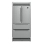 Forno Moena 40-Inch French Door Refrigerator, Stainless Steel, 19.2 cu.ft, Decorative Grill, ENERGY STAR Certified
