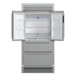 Forno Moena 40-Inch French Door Refrigerator, Stainless Steel, 19.2 cu.ft, Decorative Grill, ENERGY STAR Certified