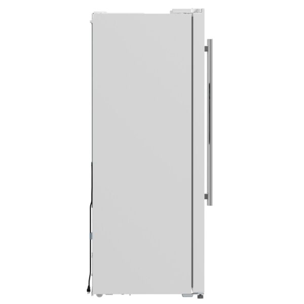 Forno Salerno Espresso 36-Inch White Side-by-Side Refrigerator, 20 Cu. Ft., Frost-Free, Ice & Water Dispenser, ENERGY STAR Certified