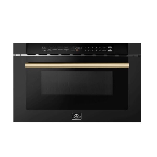 Forno Capoliveri Espresso 24-Inch Microwave Drawer, Black, 1.2 cu.ft