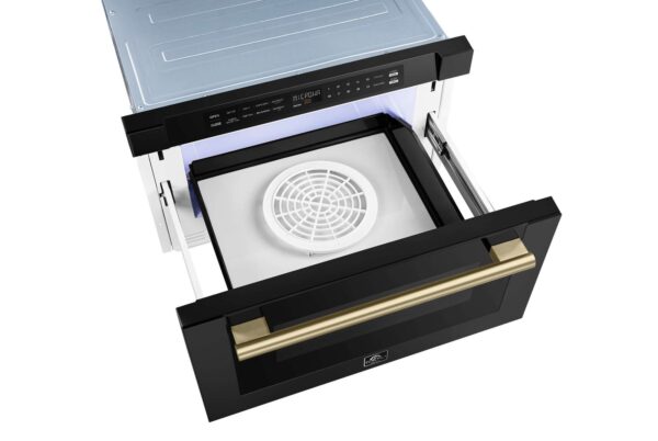 Forno Capoliveri Espresso 24-Inch Microwave Drawer, Black, 1.2 cu.ft