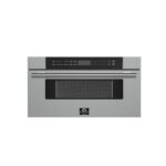 Forno Capoliveri 30-Inch Microwave Drawer, Stainless Steel, 1.2 cu.ft, 900 Watts, Built-In, Touch Control LCD Display, Auto-Touch Open/Close, 11 Power Levels, Sensor Cooking