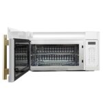Forno Fornace 30-Inch Over the Range Convection Microwave, White – 1.5 cu.ft, 300 CFM Vent, Touch Control, LED Light