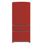 Forno Luigi 33-Inch French Door Refrigerator, 18 cu.ft, Red Finish, Handle-Free Design, ENERGY STAR Certified