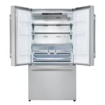 Forno Aosta 36-Inch French Door Refrigerator, Stainless Steel, 22.4 cu.ft, External Water Dispenser, Automatic Ice Maker, ENERGY STAR Certified
