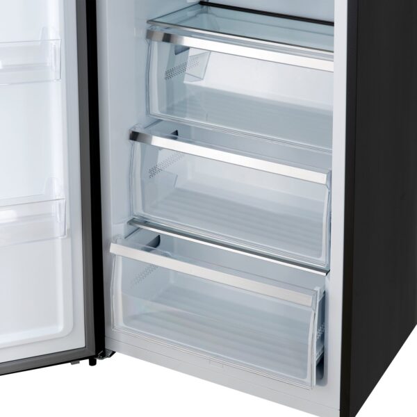 Forno Maderno 2-28-Inch Wide Convertible Refrigerator/Freezer in Black, Decorative Trim Grill, 27.2 cu.ft
