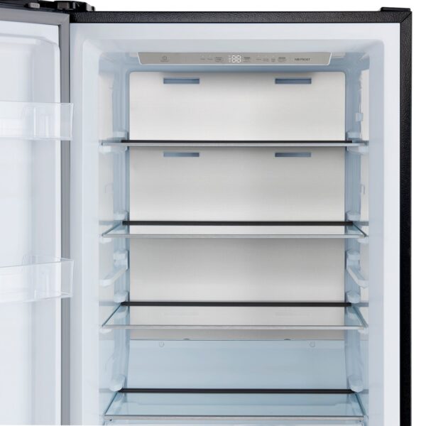 Forno Maderno 2-28-Inch Wide Convertible Refrigerator/Freezer in Black, Decorative Trim Grill, 27.2 cu.ft