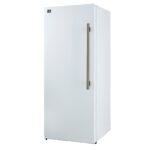 Forno Maderno 2-28-Inch Wide Convertible Refrigerator/Freezer in White, Decorative Trim, 27.2 cu.ft