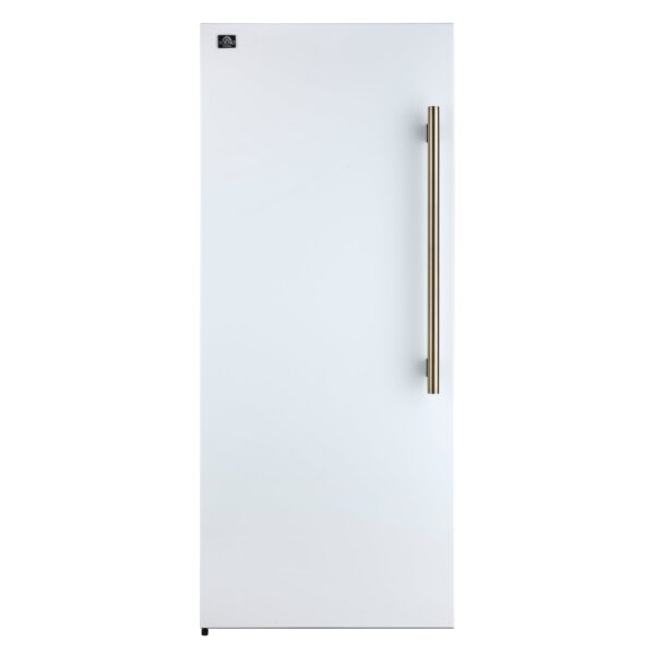 Forno Maderno 2-28-Inch Wide Convertible Refrigerator/Freezer in White, Decorative Trim, 27.2 cu.ft