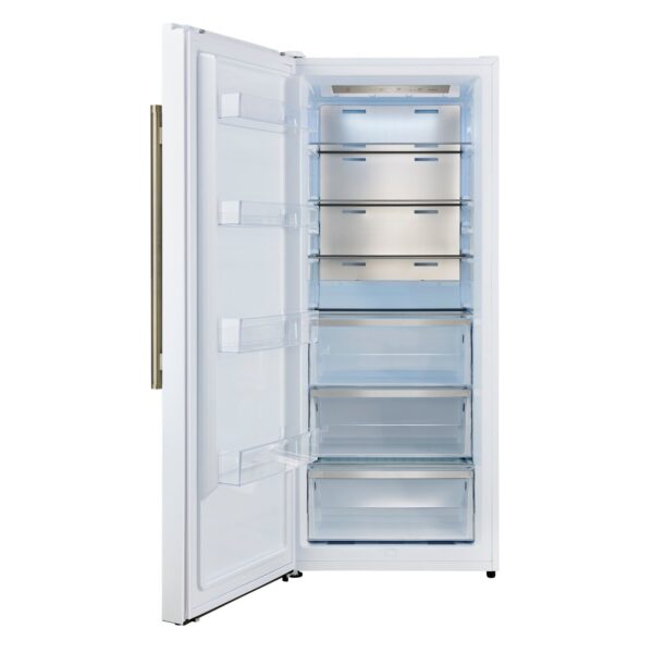 Forno Maderno 2-28-Inch Wide Convertible Refrigerator/Freezer in White, Decorative Trim, 27.2 cu.ft