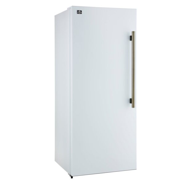Forno Maderno 2-28-Inch Wide Convertible Refrigerator/Freezer in White, Decorative Trim, 27.2 cu.ft