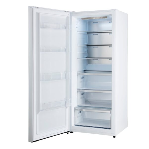 Forno Maderno 2-28-Inch Wide Convertible Refrigerator/Freezer in White, Decorative Trim, 27.2 cu.ft