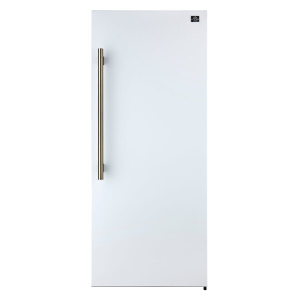 Forno Maderno 2-28-Inch Wide Convertible Refrigerator/Freezer in White, Decorative Trim, 27.2 cu.ft