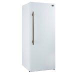 Forno Maderno 2-28-Inch Wide Convertible Refrigerator/Freezer in White, Decorative Trim, 27.2 cu.ft