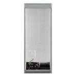 Forno Maderno 28-Inch Built-In Convertible Refrigerator in Black with Antique Brass Handle, 13.6 cu.ft