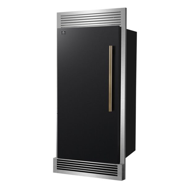 Forno Maderno 28" Built-In Convertible Refrigerator in Black, 13.6 cu.ft.