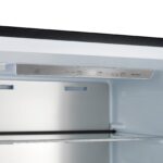 Forno Maderno 28-Inch Built-In Convertible Refrigerator in Black with Antique Brass Handle, 13.6 cu.ft