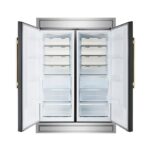 Forno Maderno 2-28-Inch Wide Convertible Refrigerator/Freezer in Black, Decorative Trim, 27.2 cu.ft