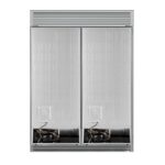 Forno Maderno 2-28-Inch Wide Convertible Refrigerator/Freezer in Black, Decorative Trim Grill, 27.2 cu.ft