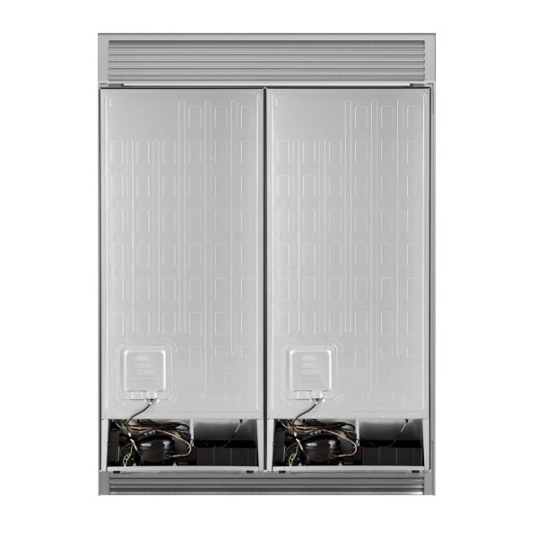 Forno Maderno 2-28-Inch Wide Convertible Refrigerator/Freezer in Black, Decorative Trim Grill, 27.2 cu.ft