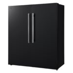 Forno Maderno 2-28-Inch Wide Convertible Refrigerator/Freezer in Black, Decorative Trim Grill, 27.2 cu.ft