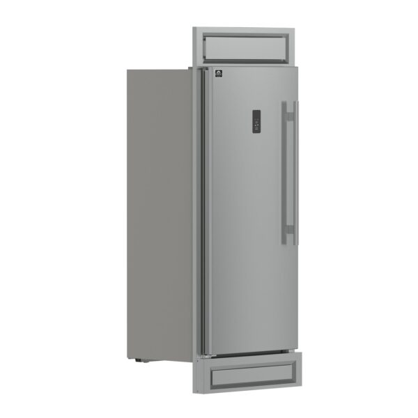 Forno Fortezza 32 Inch Left-Swing Freezer with Trim Kit, Stainless Steel, with Automatic Ice Maker