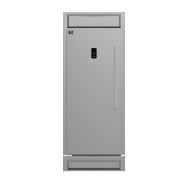 Forno Fortezza 32 Inch Left-Swing Freezer with Trim Kit, Stainless Steel, with Automatic Ice Maker
