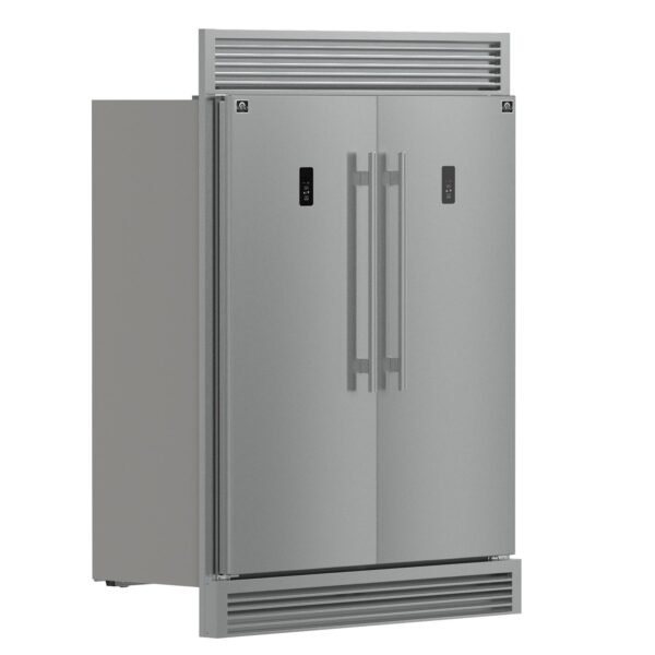 Forno Fortezza 60 Inch Convertible Refrigerator/Freezer with Trim Grill