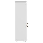 Forno Storico 22-Inch Retro bottom freezer Fridge in White, 9 cu.ft, copper-tone handle