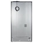 Forno Rivello 36 Inch French Door Refrigerator in Black with Antique Brass, Internal Water Dispenser